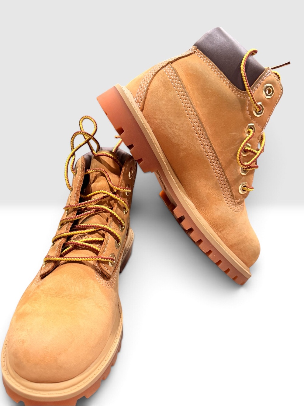 Timberland Premium Wheat Nubuck Lace-Up Work Boots